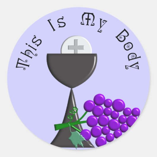De Eucharistisch Kerst & de Communautaire Gastheer Ronde Sticker (Voorkant)
