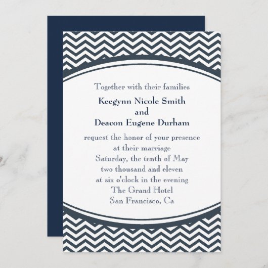 De Eugene-uitnodiging Kaart (Voorkant / Achterkant)