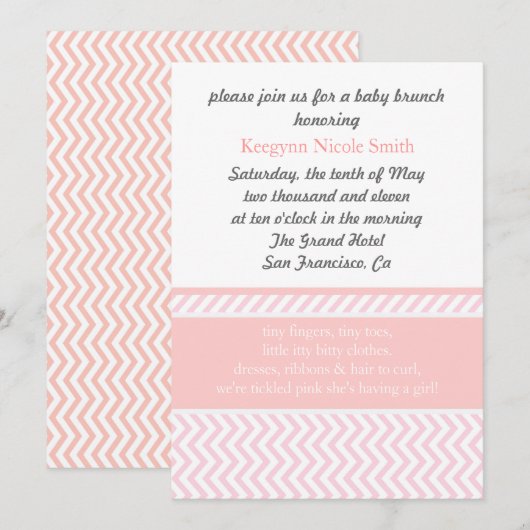 De Eugene-uitnodiging Kaart (Voorkant / Achterkant)