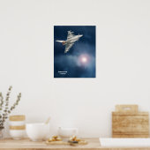 De Eurofighter Typhoon en een donkere, dramatische Poster (Keuken)