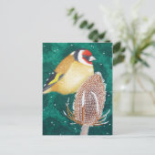 De Europese Goldfinch Briefkaart (Staand voorkant)