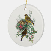 De Europese groenvink, boom Keramisch Ornament (Links)