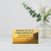 De evangelische Kaart: genade die redt Visitekaartje (Staand voorkant)