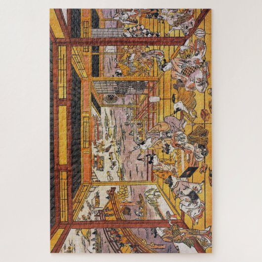 De Evening Cool van Ryōgoku Bridge Legpuzzel (Verticaal)