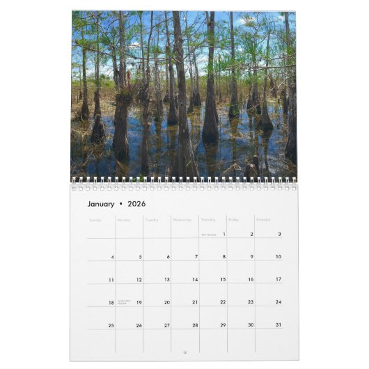 De Everglades Kalender (Jan 2026)