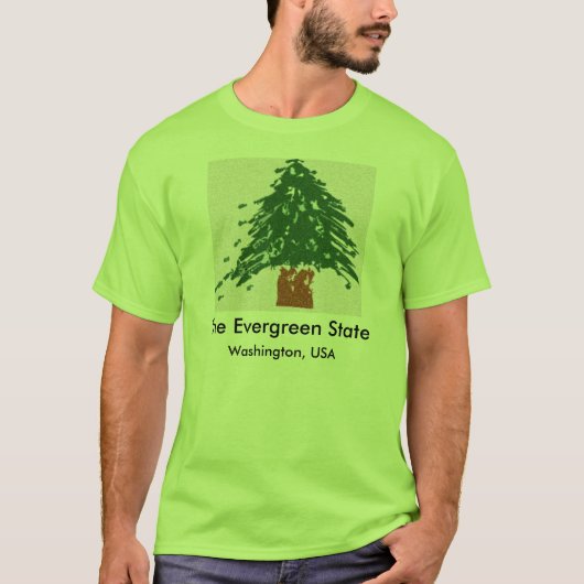 De Evergreen-staat T-shirt (Voorkant)