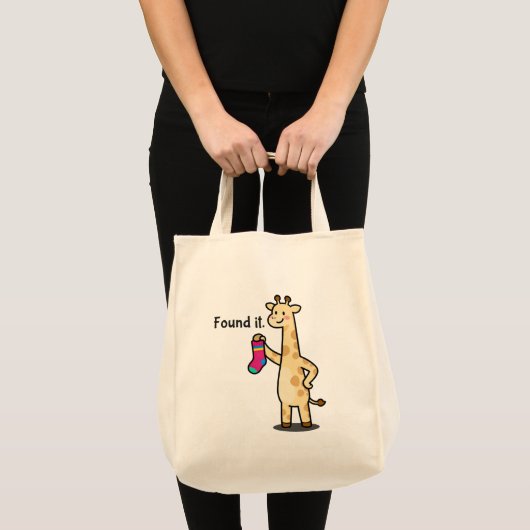 De "Everything Finder" Giraffe Canvas Tas (Voorkant (product))