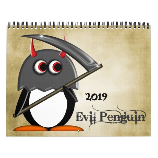 De EVIL PENGUIN™ Cartoon CALENDAR 2016 Kalender (Hoes)
