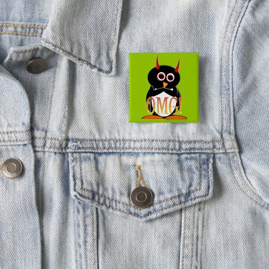 De Evil Penguin Project TM Button (In situ)