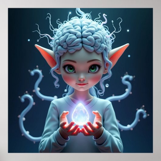 De evolutie van AI Intelligence Poster (Voorkant)