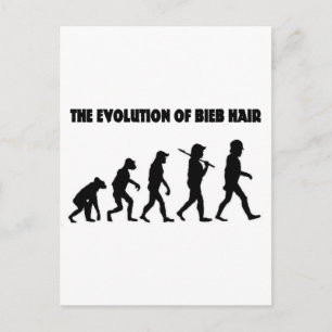 De evolutie van B-haar Briefkaart