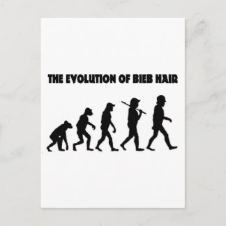 De evolutie van B-haar Briefkaart