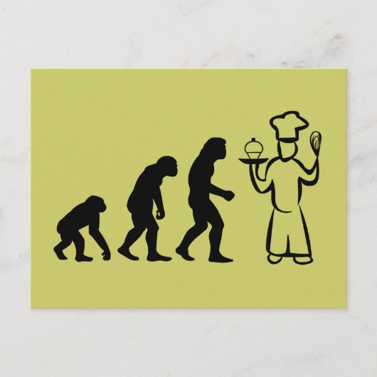 De Evolutie van Baker Briefkaart (Voorkant)