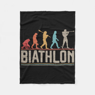 De evolutie van biatlon doel schieten XC huid Fleece Deken