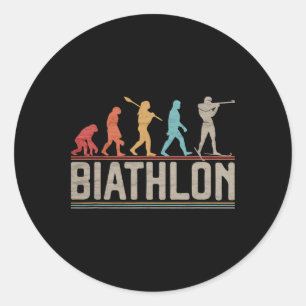 De evolutie van biatlon doel schieten XC huid Ronde Sticker