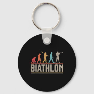 De evolutie van biatlon doel schieten XC huid Sleutelhanger