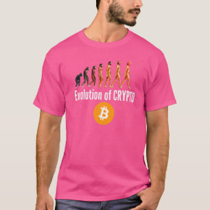 De evolutie van crypto Bitcoin Ethereum Cryptovalu T-shirt