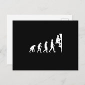 De evolutie van de bergbeklimming briefkaart (Voorkant / Achterkant)