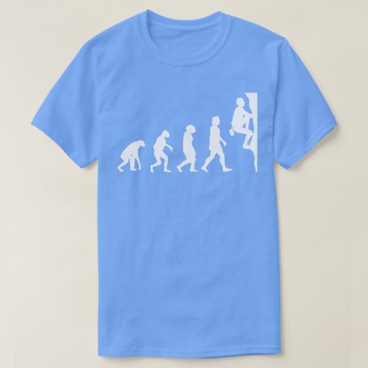 De evolutie van de bergbeklimming t-shirt (Design voorkant)