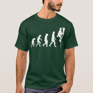 De evolutie van de bergbeklimming t-shirt