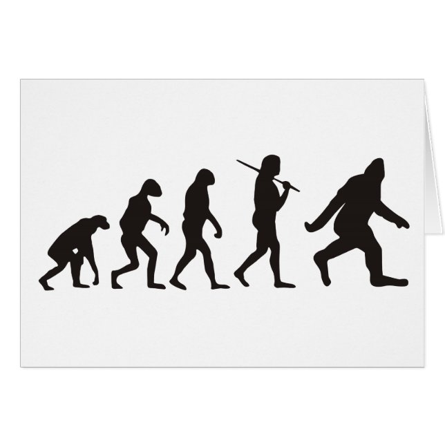 De evolutie van de Bigfoot (Voorkant Horizontaal)