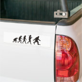 De evolutie van de Bigfoot Bumpersticker (Op Truck)