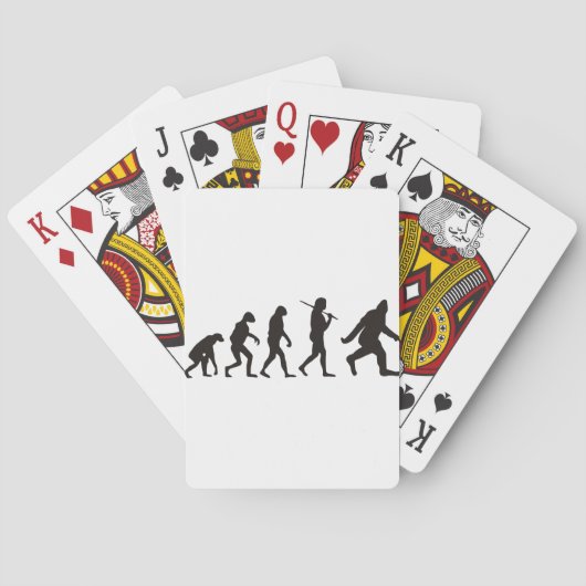 De evolutie van de Bigfoot Pokerkaarten (Achterkant)