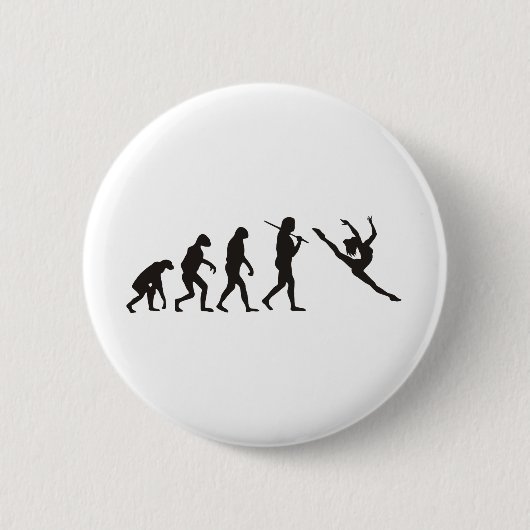 De evolutie van de danser ronde button 5,7 cm (Voorkant)