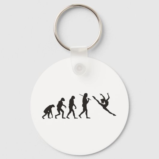 De evolutie van de danser sleutelhanger (Voorkant)