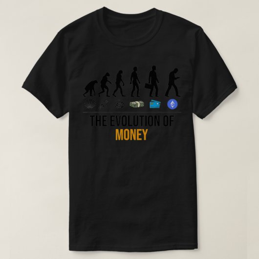 De evolutie van de geldETH Ethereum Crypto Cryptoc T-shirt (Design voorkant)
