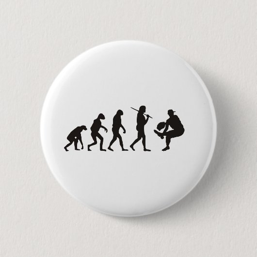 De evolutie van de honkbalpitcher ronde button 5,7 cm (Voorkant)