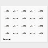 De evolutie van de honkbalpitcher ronde sticker (Vel)