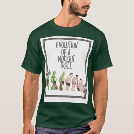 De evolutie van de moderne troll t-shirt (Voorkant)