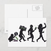 De Evolutie van de muziek Briefkaart (Voorkant / Achterkant)