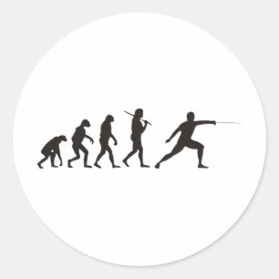 De evolutie van de omheining ronde sticker