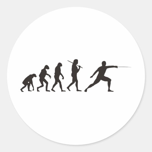 De evolutie van de omheining ronde sticker (Voorkant)