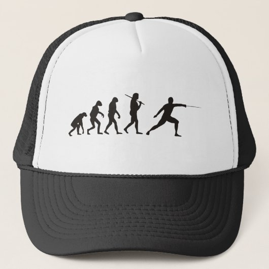 De evolutie van de omheining trucker pet (Voorkant)