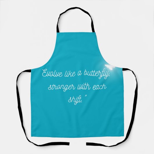 De evolutie van de vlinder schort (Voorkant)