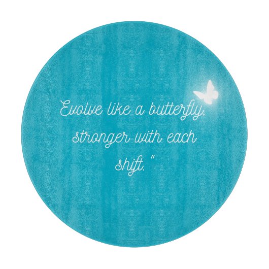 De evolutie van de vlinder snijplank (Voorkant)