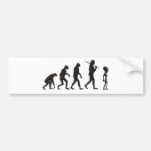 De evolutie van de vreemdeling bumpersticker (Voorkant)