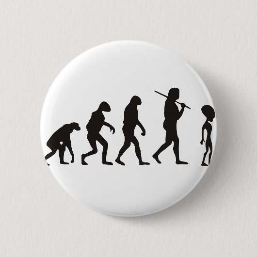 De evolutie van de vreemdeling ronde button 5,7 cm (Voorkant)