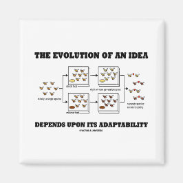 De evolutie van een idee hangt af van het aanpassi magneet
