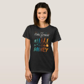 De evolutie van geld Bitcoin cryptogeld T-shirt (Voorkant volledig)