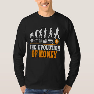 De evolutie van geld Cypto Bitcoin Blockchain 1 T-shirt
