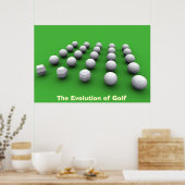 De evolutie van Golf Poster (Keuken)