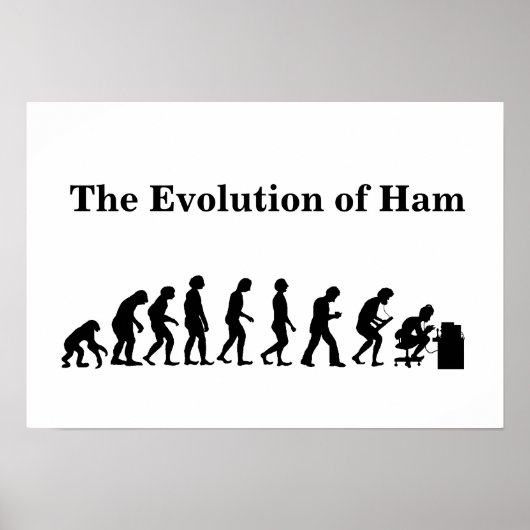 De evolutie van het Poster van de Ham Radio (Voorkant)