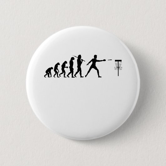 De evolutie van het schijfgolf ronde button 5,7 cm (Voorkant)