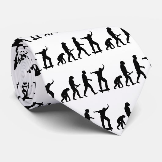 De Evolutie van het skateboard Stropdas (Opgerold)