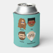 De evolutie van heup - hippie naar heupvervanging blikjeskoeler (Blikje Achterkant)