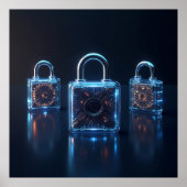 De evolutie van high-tech security AI Poster (Voorkant)